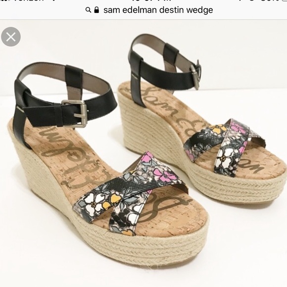 New Sam Edelman Floral wedges - Picture 2 of 8